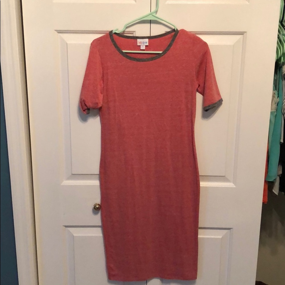 LulaRoe red Julia dress